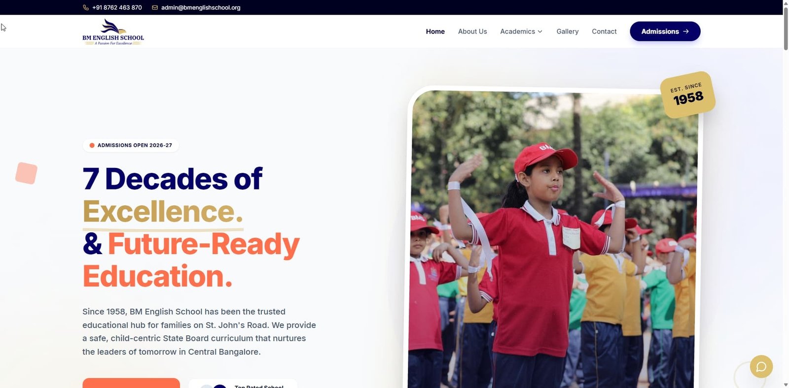 BM English School — NTech Digitals Portfolio
